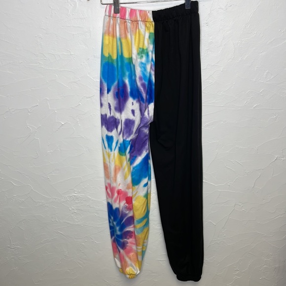 - Contrast Tie Dye Sweatpants/Joggers/Lounge Pants - Picture 7 of 7